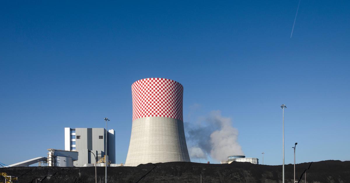 Fireplace on the Jaworzno Energy Plant.  The police commented on the explanations