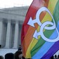 USA geje homoseksualiści homoseksualizm tęczowa flaga