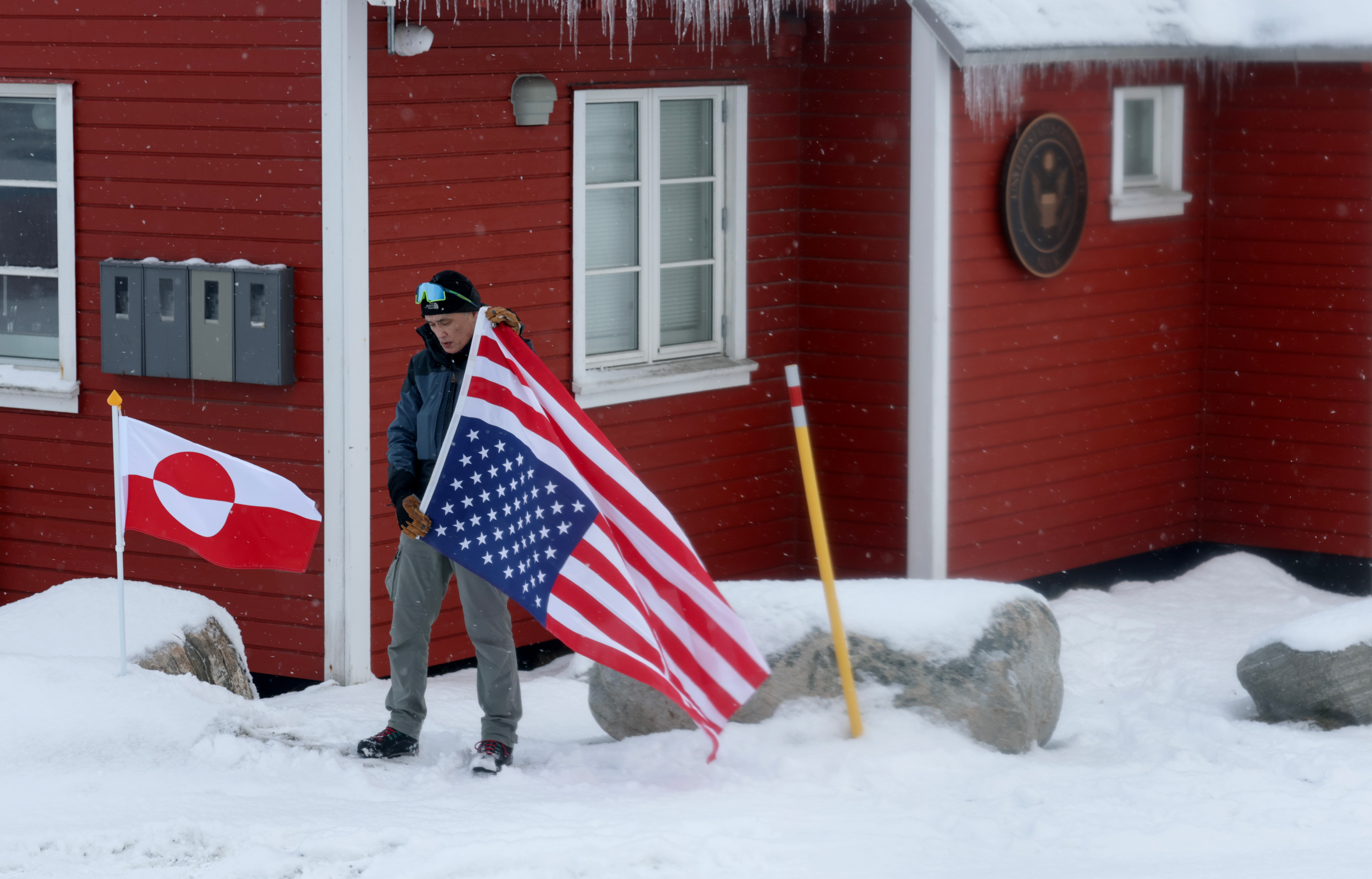 Stephen Miller's wife posts 'SOON' on Greenland map – hours after US seizes Maduro