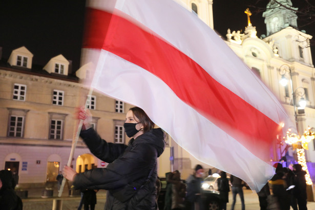 W Warszawie odbyła się manifestacja solidarności z Białorusią