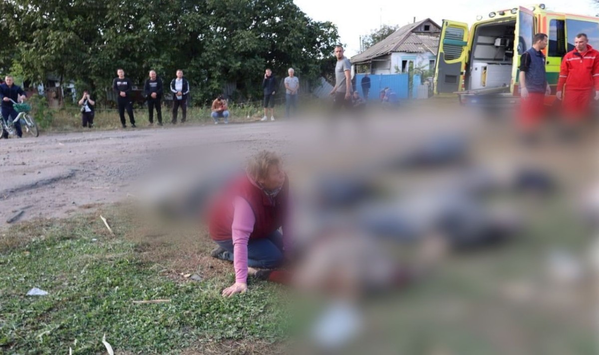 "Brutalna rosyjska zbrodnia – atak rakietowy na zwykły sklep spożywczy"