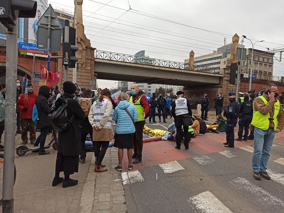 Protest aktywistów we Wrocławiu