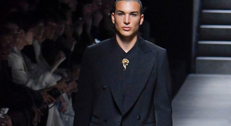 Nikko Gonzalez walks the Dolce & Gabanna runway in January 2024.Victor Virgile/Getty Images