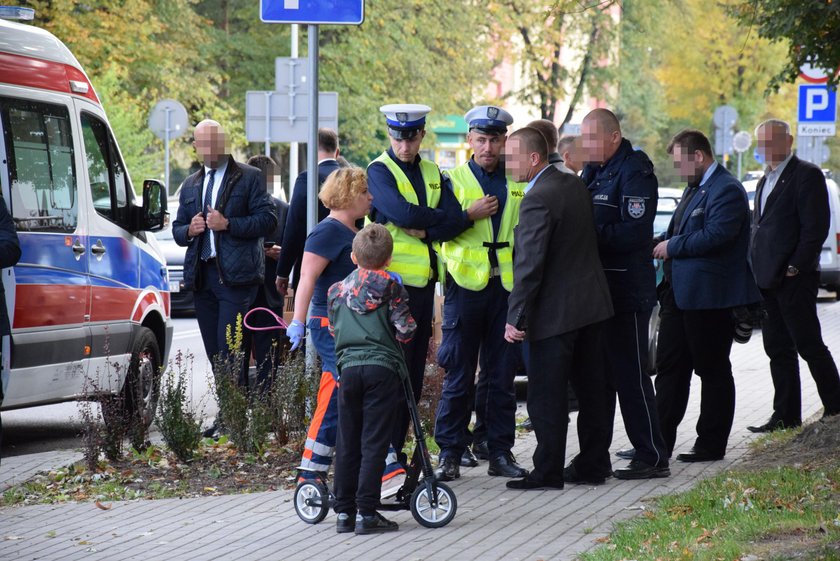 Radiowóz w kolumnie prezydenta potrącił dziecko na pasach w Oświęcimiu