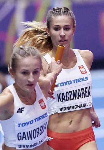 Sztafeta kobiet 4x400 m z rekordem Polski 3.26,09 zdobyła w Birmingham srebrny medal