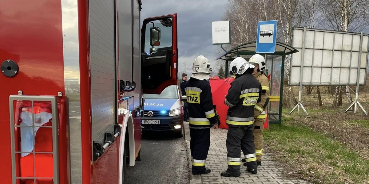 Ciało młodego mężczyzny na przystanku w Kalwarii Zebrzydowskiej.