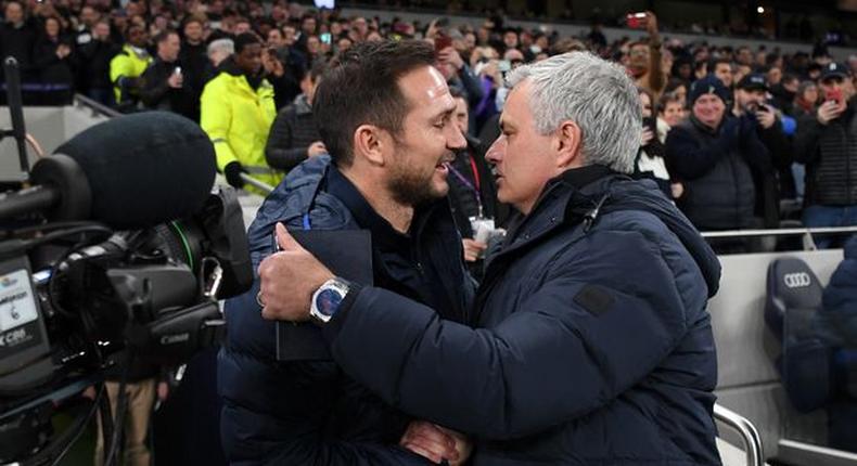 Jose Mourinho and Frank Lampard during a past match (Darren Walsh/Chelsea FC)