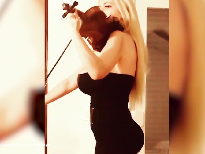 Violinistkinja izgledom podigla buru