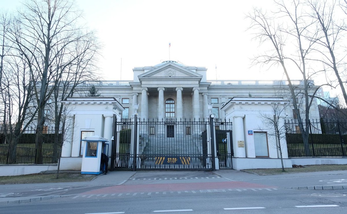 Warszawa, ul. Belwederska. Ambasada Federacji Rosyjskiej w Polsce