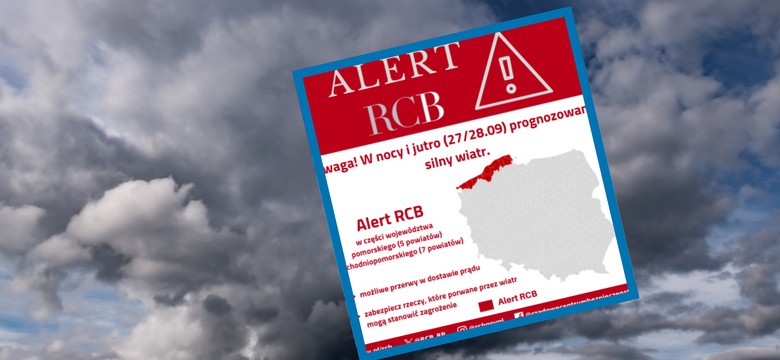 Alert RCB. Ostrzeżenie dla mieszkańców północnych województw