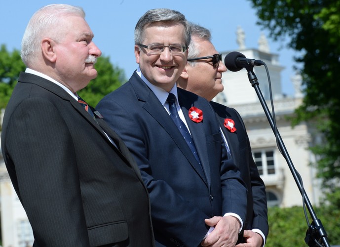 Lech Wałęsa, Bronisław Komorowski, Aleksander Kwaśniewski
