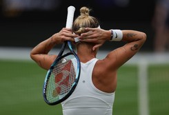 Marketa Vondrousova najbardziej wytatuowaną zwyciężczynią Wimbledonu. Zobacz jej tatuaże [FOTO]