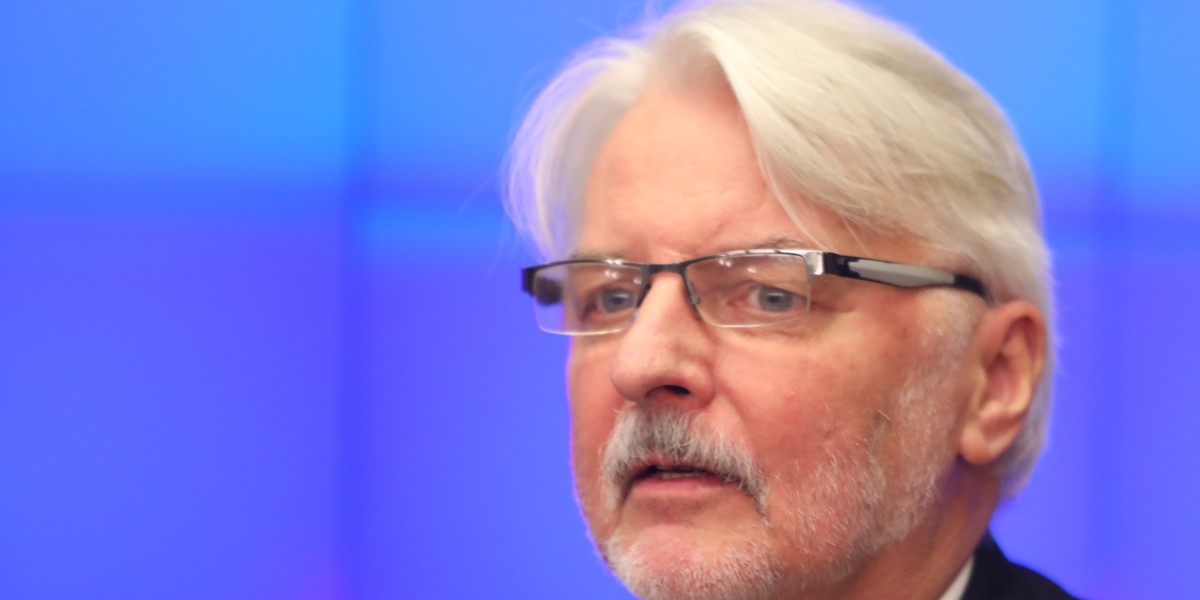 Minister spraw zagranicznych Witold Waszczykowski 