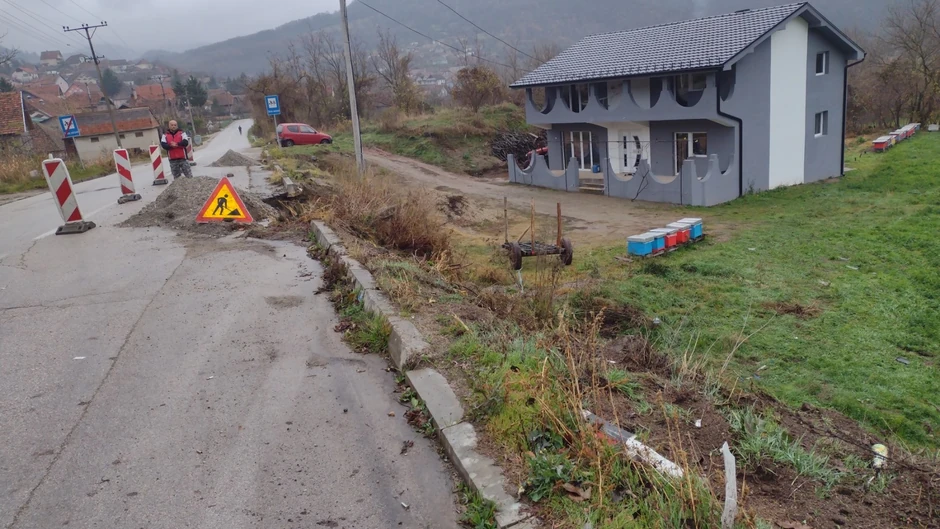Mesto na kom je sanitet Hitne pomoći sleteo s puta 