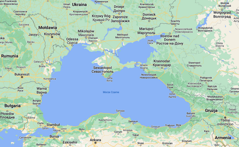 Mapa Morza Czarnego