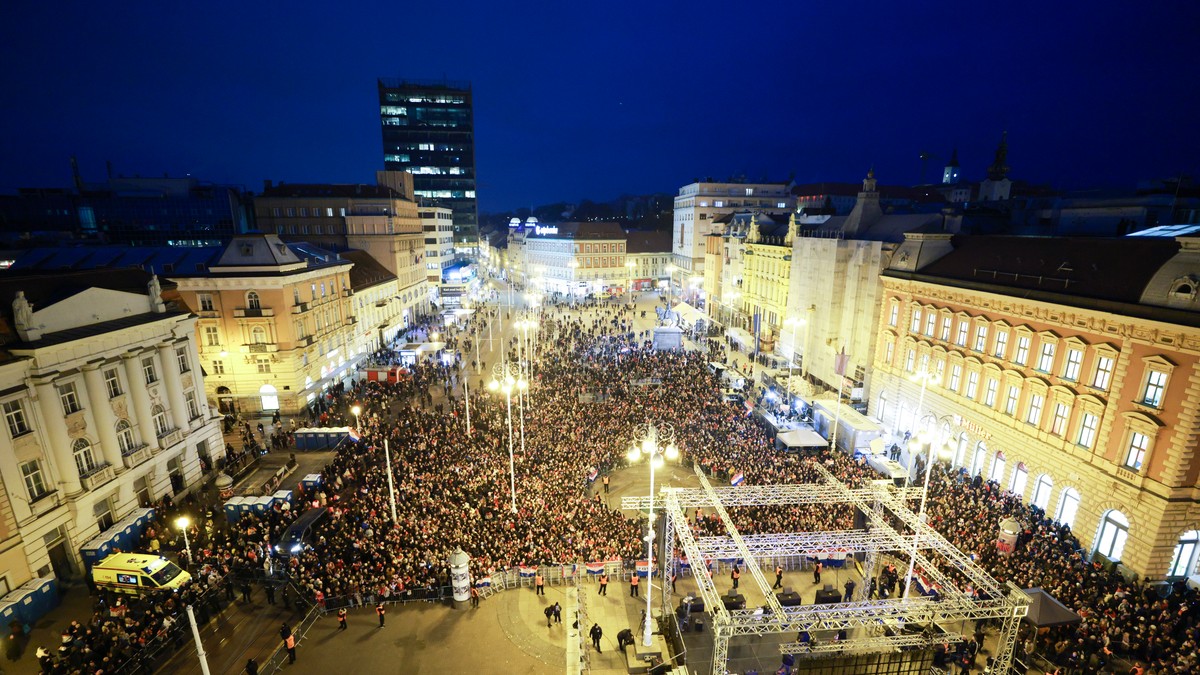 Trg bana Jelačića doček rukometaša