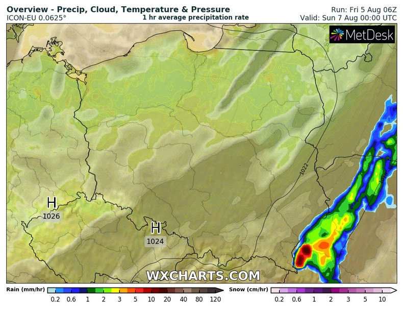 Noc na ogół zapowiada się pogodnie