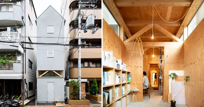 Blok jednorodzinny w Osace, proj. Mountain House Architects