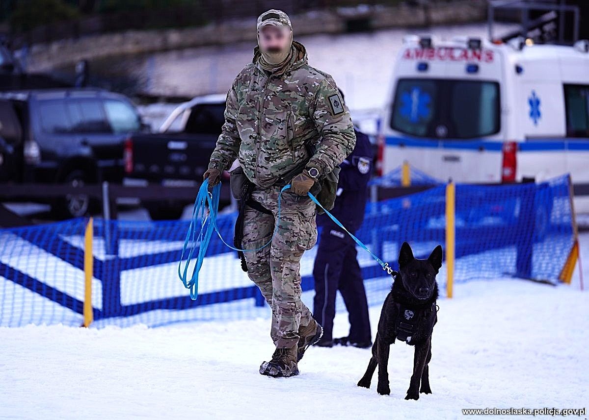Not only an officer but also a guardian. Working with a police dog is waiting