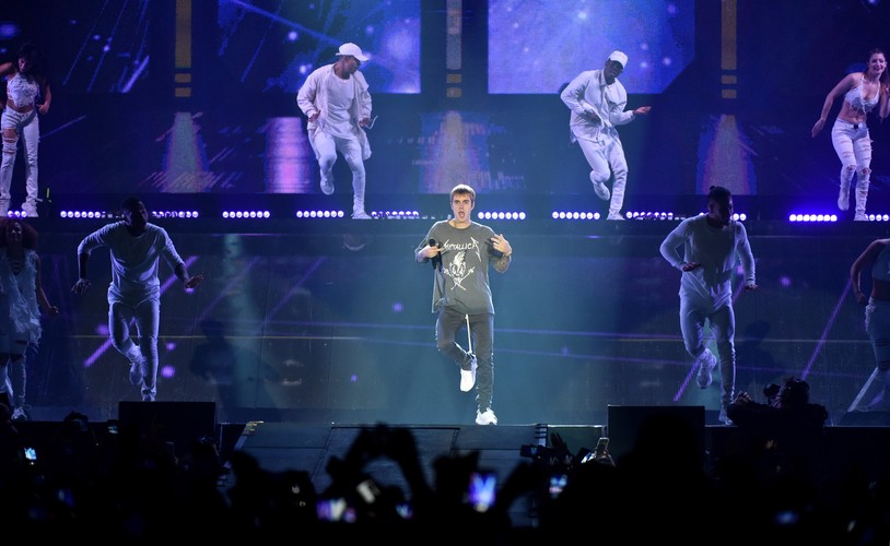 Justin Bieber na koncercie w Krakowie, w Tauron Arenie, 11 listopada 2016 roku