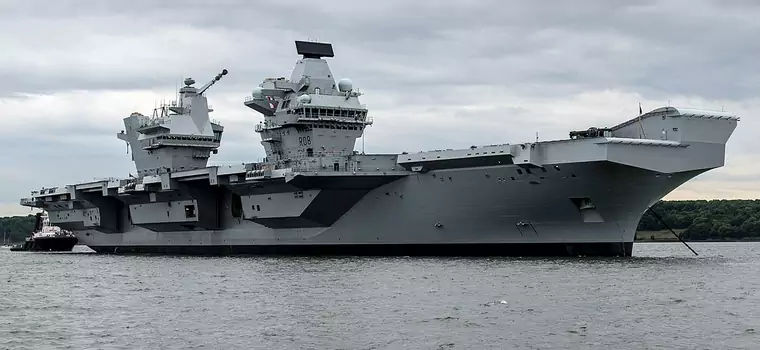 HMS Queen Elizabeth - najnowocześniejszy lotniskowiec Royal Navy... przecieka