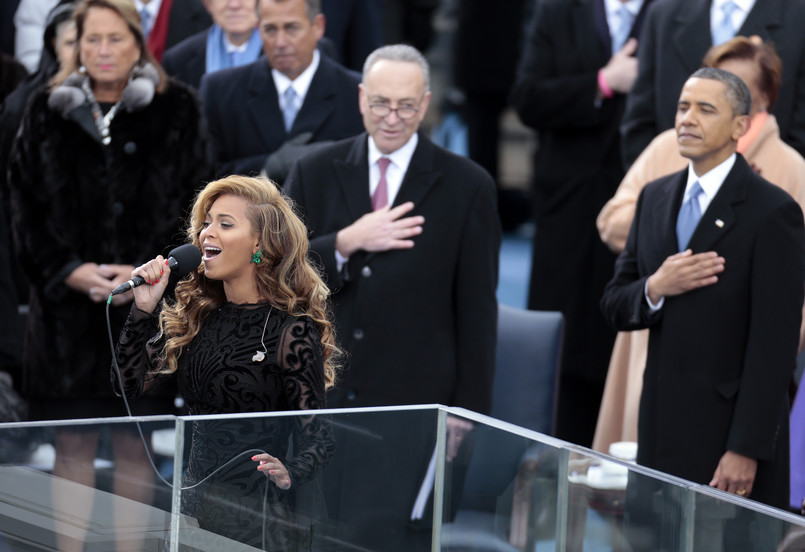 Beyonce śpiewa hymn na inauguracji Obamy