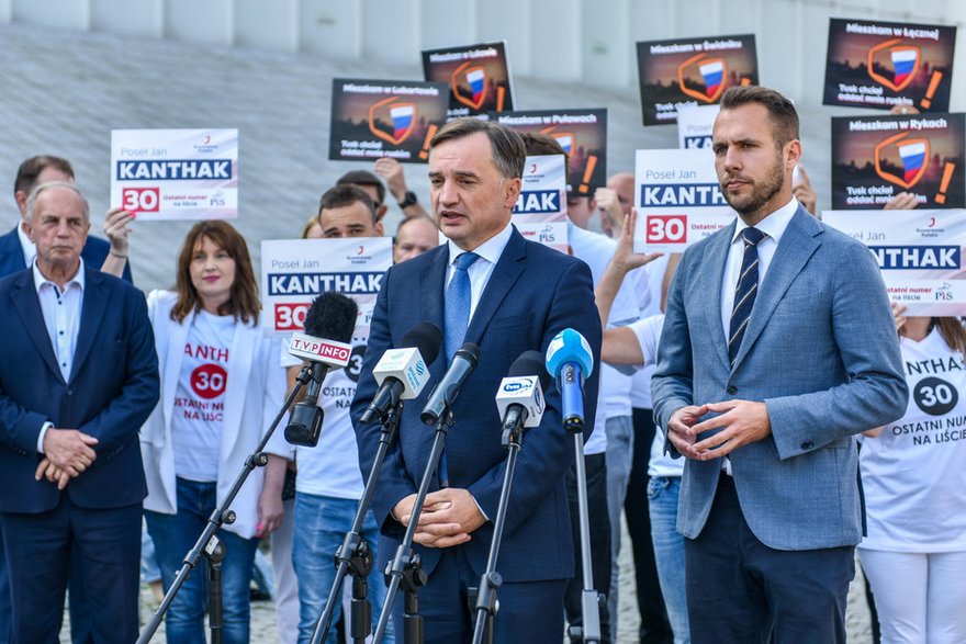 Zbigniew Ziobro na wiecu przedwyborczym Suwerennej Polski w 2023 r.