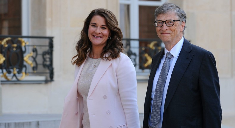 Melinda French Gates and Bill Gates.
