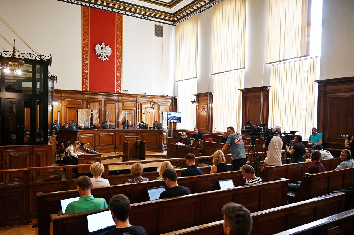 Sala rozpraw Sądu Okręgowego w Gdańsku. Proces ws. zabójstwa Pawła Adamowicza
