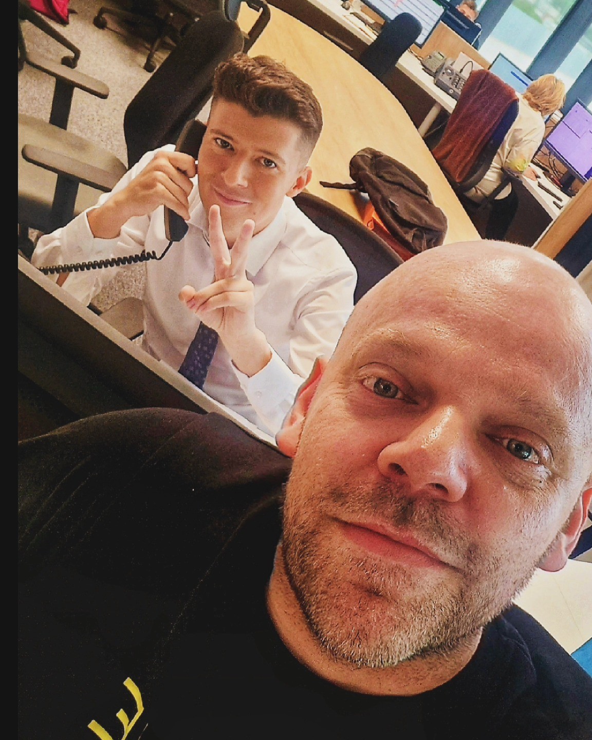 Moderátor Rasťo Iliev a Richard Dírer. 