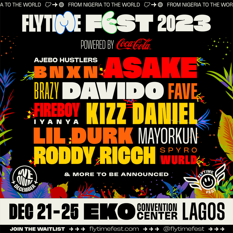 Flytime Fest announces star-studded 2023 Afrobeats lineup