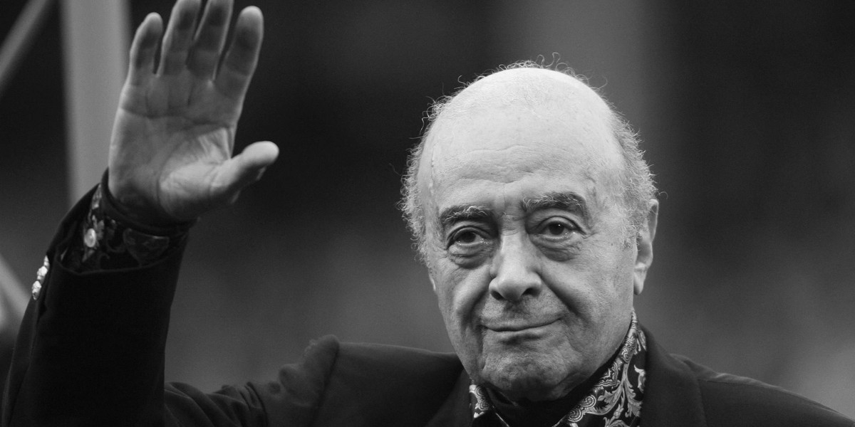 Mohamed Al-Fayed nie żyje. Jego syn zginął wcześniej razem z księżną Dianą.