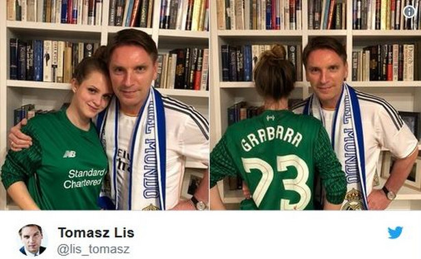 Tomasz Lis kibicował Realowi. Jego córka była za Liverpoolem, bo jej chłopak jest bramkarzem "The Reds"