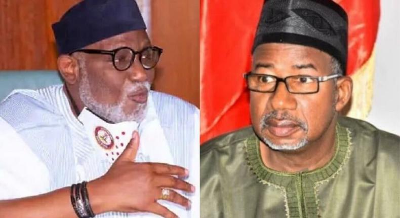 Governors Rotimi Akeredolu of Ondo State and Bala Mohammed of Bauchi state tackle each other over herdsmen crisis in South-West. (Gist of the Day)