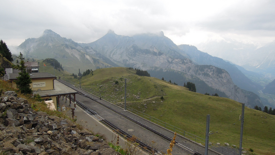 Stacja Schynige Platte na wysokości 1967 m n.p.m.