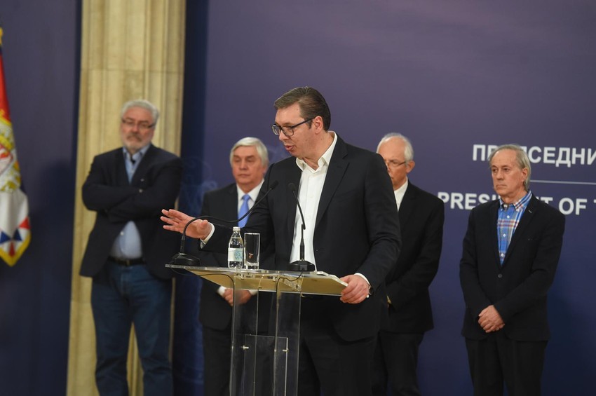 Aleksandar Vučić, sastanak o korona virusu