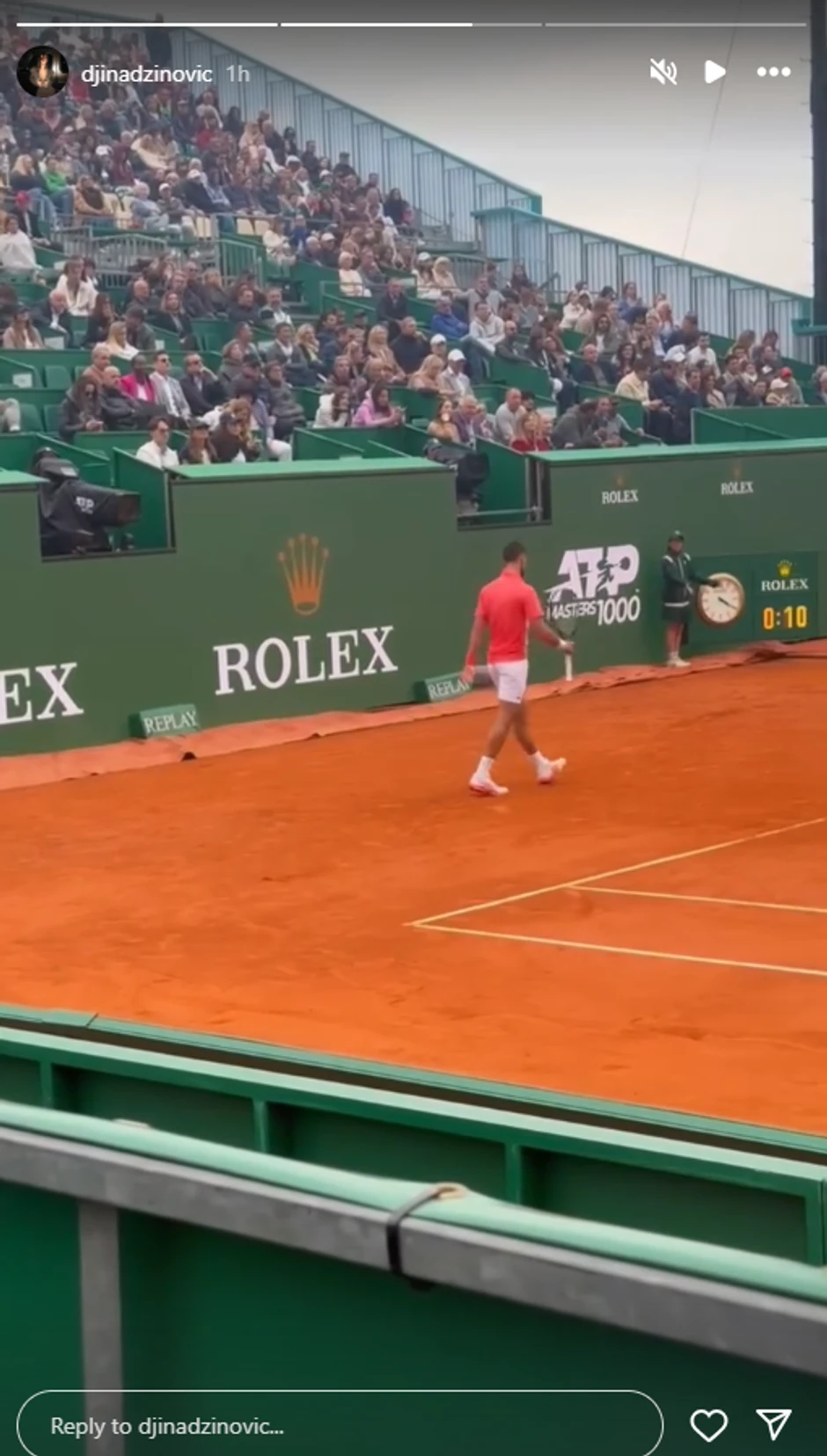 Đina Džinović snima Novaka Đokovića