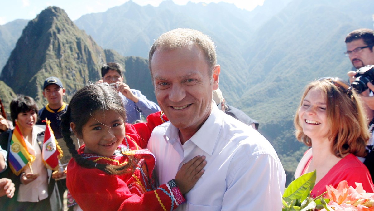 PREMIER TUSK w Machu Picchu