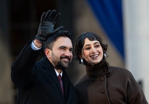 Zohran Mamdani sa suprugom