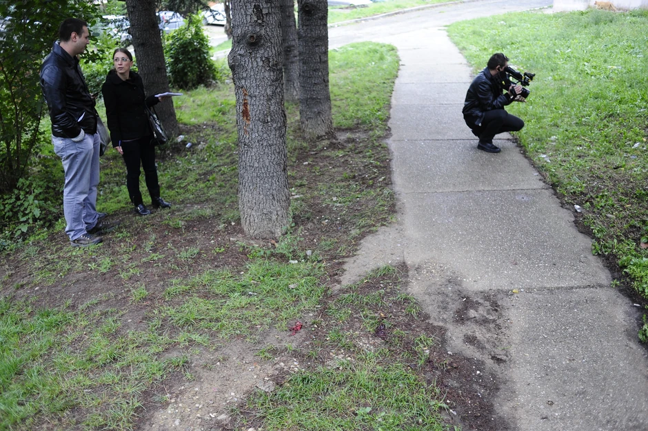 Mesto na kojem je ubijen Aleksandar Joksić Joksa (34), vođa Partizanove grupe "Jang bojs"