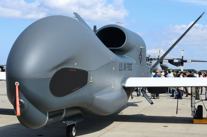 Amerykański dron szpiegowski RQ-4 Global Hawk zauważony na polskim niebie