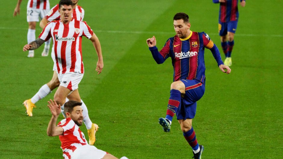 Lionel Messi w lutowym meczu z Athletikiem