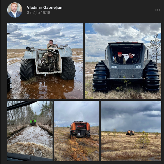 Profil Vladimira Gabrieljana na sociálnej sieti VKontakt. 