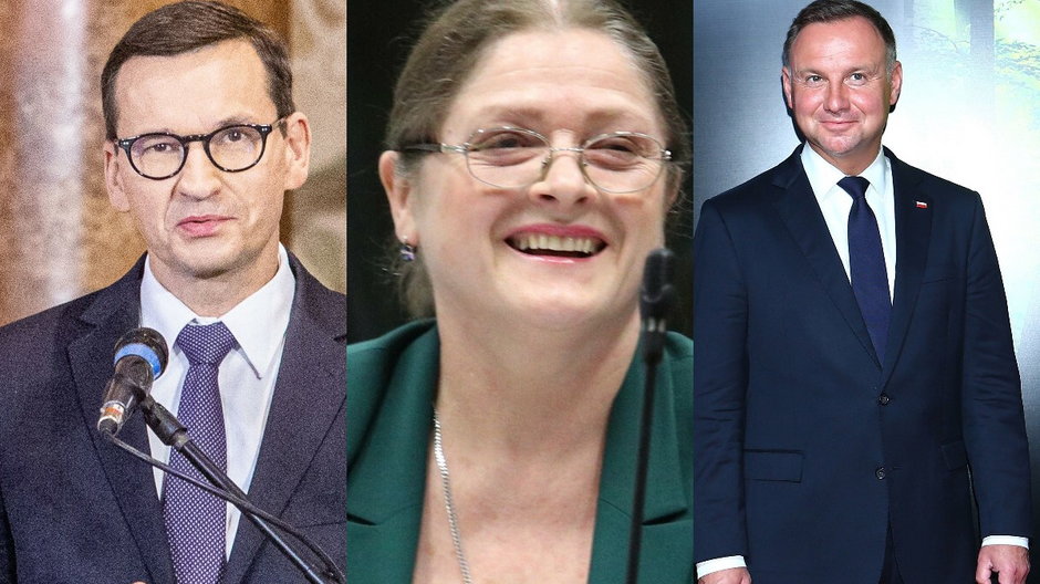 Mateusz Morawiecki, Krystyna Pawłowicz i Andrzej Duda