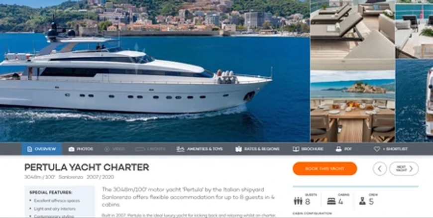 Lepa Brena i Slobodan Živojinović Boba (Foto: Screenshot Yacht charter fleet)