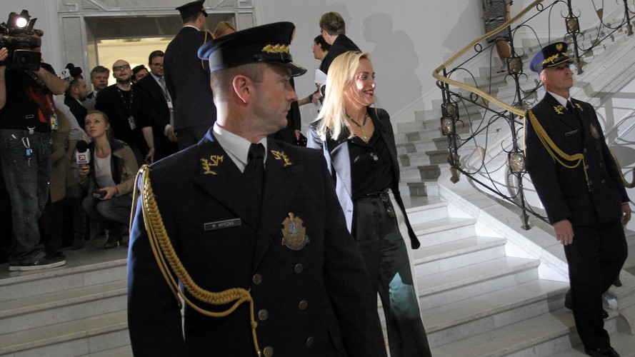 Sharon Stone w polskim Sejmie