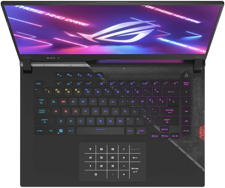 Asus ROG Strix SCAR 15 (G533ZW) – klawiatura