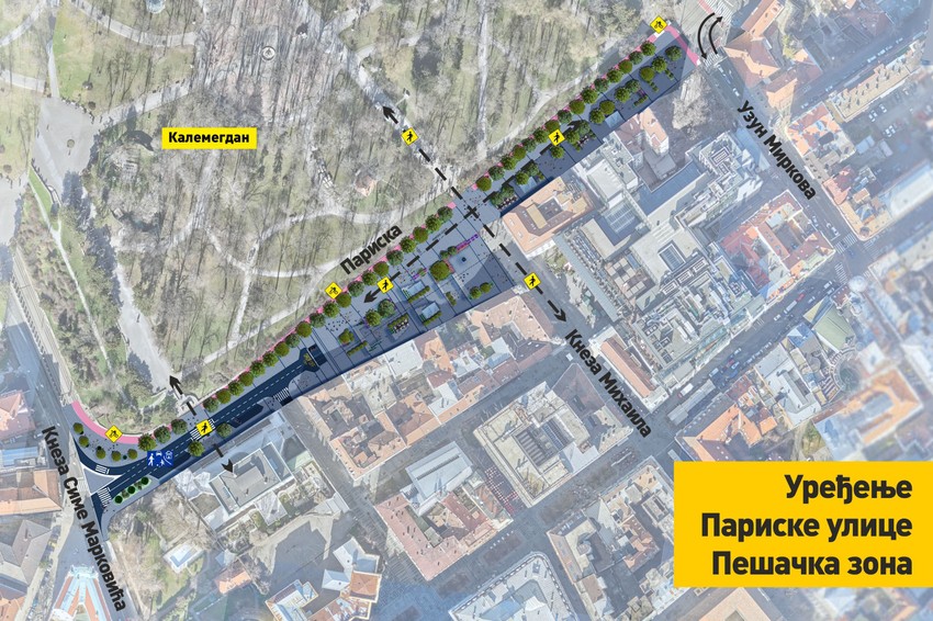 Izgled Pariske ulice kada postane pešačka zona