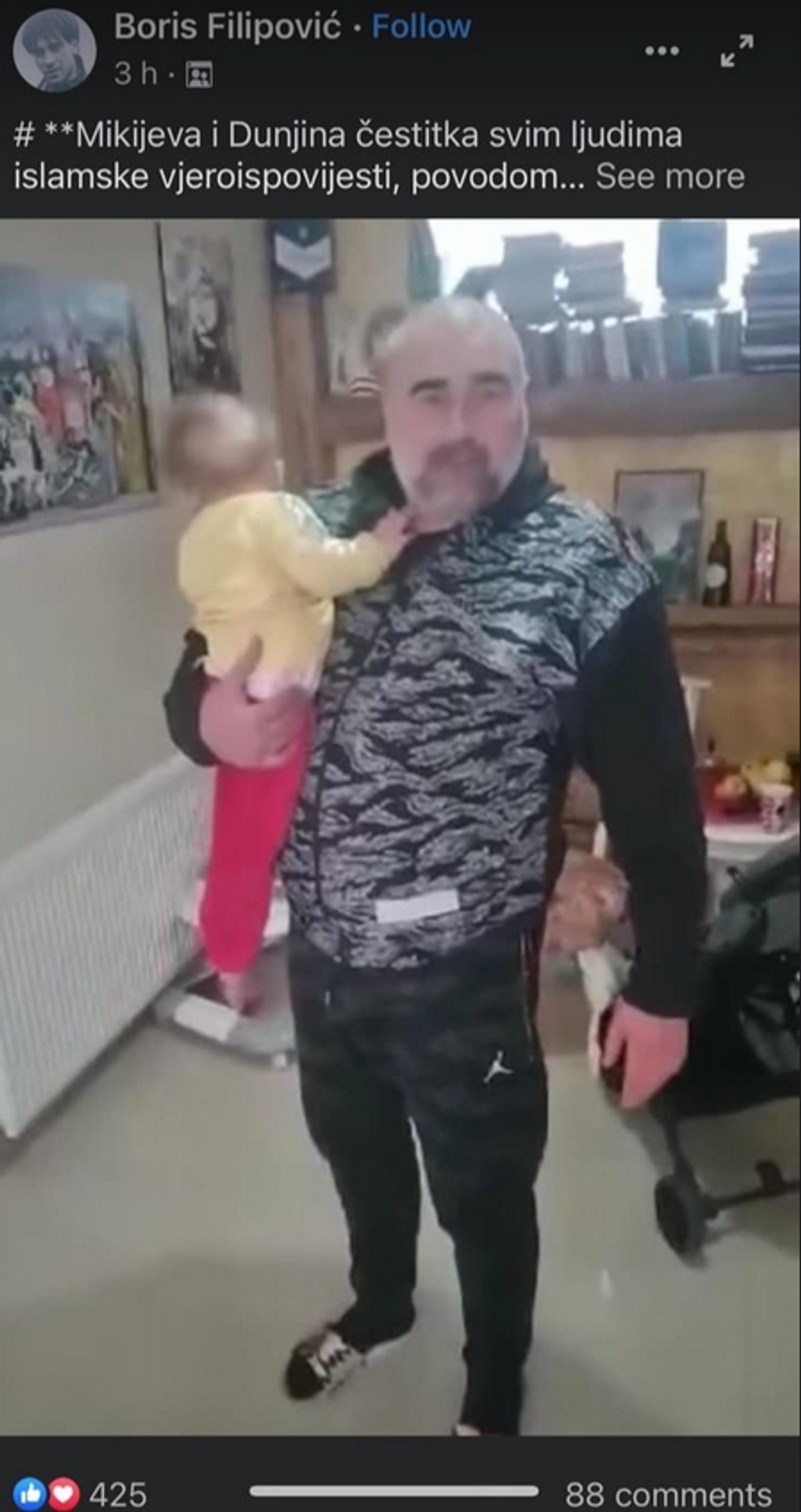 Miki Đuričić sa ćerkicom Dunjom