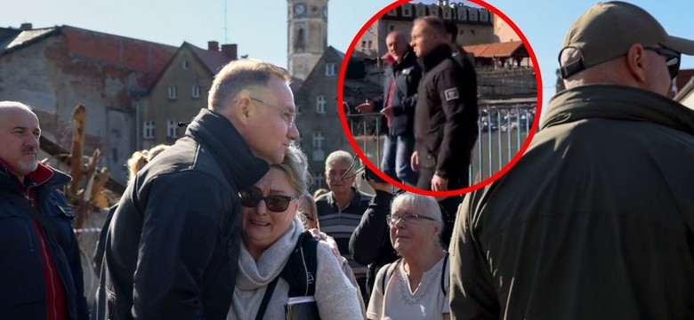 Andrzej Duda z wizytą u powodzian. Nagranie krąży w sieci